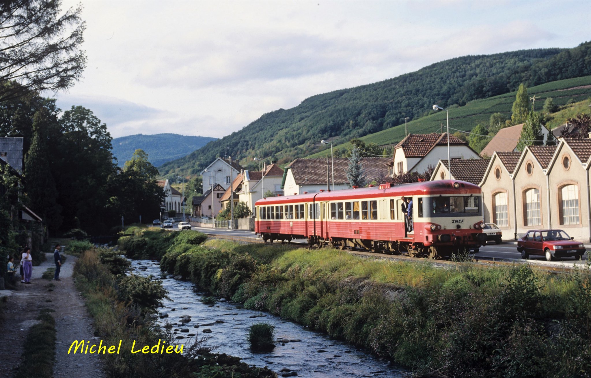 Ancien train sur la voie ferrée de Guebwiller